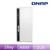 在飛比找momo購物網優惠-【QNAP 威聯通】TS-233 2Bay NAS 網路儲存