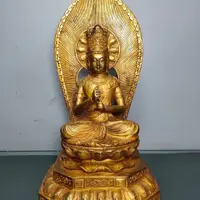 在飛比找樂天市場購物網優惠-早期收藏 純銅鎏金佛像 【大日如來佛】一尊 恭請供奉佛像擺件