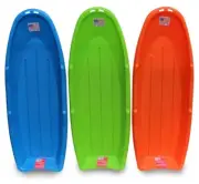 Lightning Snow Sleds for Kids & Adults. Plastic Toboggan Sand Slider 48” 3-Pa...
