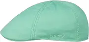 [Stetson] Texas Cotton Flat Cap with UV Protection 40+ - Peaked Cap Made of Cotton - Plain Hat Spring/Summer