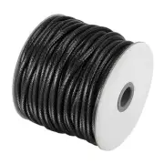Beading Thread Bracelet Weave Craft Cord 5mm 36M/Roll, Black