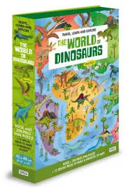 Travel, Learn and Explore - World Of Dinosaurs Book and 3D Puzzle Set