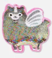 Justice Girl's Flip Sequin Llamacorn Pillow Room Decor Llama Throw Pillow NEW