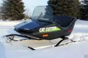 Windshield Arctic Cat Cat Cutter 0606-977 1977-81, 1991-95 Yellow w/ Chrome trim