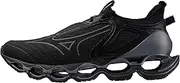 [Mizuno] Mens Men's Wave Prophecy 14 Running Shoe Running Shoe, Black-Dark Shadow, 9