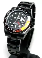 BLACKOUT CONCEPT, GMT DRIVER H7-2, AUTOMATIC, BLACK/RED, 10ATM