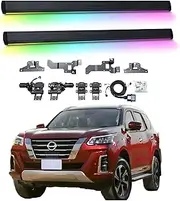 BJOHQ Electric Running Boards Compatible for Nissan Terra 2018-2025 with Light, SUV, Off-Road & Pickup Trucks - Retractable Truck Steps & Nerf Bars