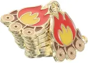 [Gogogmee] Versatile Fire Charm Pendants 10 Pieces for Diy Jewelry Making Necklaces Bracelets Earrings