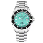 Revue Thommen Mens 'Diver' Green Dial Stainless Steel Automatic Watch 17571.2131