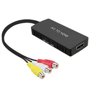 1080P RCA AV To HDMI Converter HDMI-compatible Adapter AV2 Audio Video Cable CVBS AV With USB Cable For HD TV BOX Supports PAL/NTSC