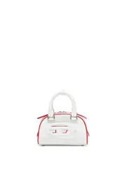 [Diesel] Diesel - 1DR Dome-Colour-block mini bowling bag - Shoulder Bags - Woman - White UNI White