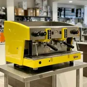 Immaculate Yellow 2 Group Wega Atlas Commercial Coffee Machine