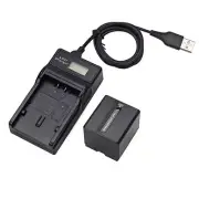 Battery +LCD Charger For PANASONIC CGA-DU06 DU07 A CGA-DU12 CGA-DU14A CGA-DU21