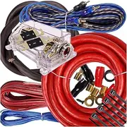 Gravity Complete 5000W 0 Gauge Amplifier Installation Wiring Kit Amp Pk2 0 Ga Blue - for Installer and DIY Hobbyist - Perfect for Car/Truck/Motorcycle/Rv/ATV