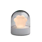 Cat Paw Music Night Light Decoration Usb Charging Night Light Bedroom Cartoon Led Eye Protection With Sleeping Atmosphere Music Light (Gray)