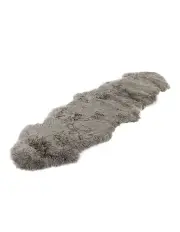[Naturally Sheepskins] Long Wool Sheepskin Rug Double in Grey