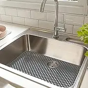 Fulasun Silicone Sink Protector Heat-Resistant Sink Liner Mat Reusable Silicone Sink Mat Grid Accessory Non-Slip Sink Mat Kitchen Cuttable Sink Drainer Mat for Home Kitchen Sink 28.3x15inch