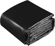 Heavy Duty HDPE Pond Liners, Folding Flexible Pond Liners Membrane for Outdoor Ponds, Black Pond Underlayment Fish Pond Mat for Waterfall Fountain(3x4m(9.8x13.1ft))