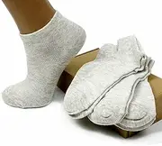 [FlaxSox] Women's Flax Linen Ankle Socks Quick-Drying Finely Made Mesh-knitted