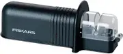 Fiskars Roll-Sharp Knife Sharpener with Ceramic Whetstone, Essential, Plastic, Black, 1065598