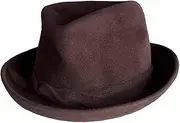 [Fallenbrokenstreet] The Mrs. Jones Felt Hat, Chocolate, Small/Medium
