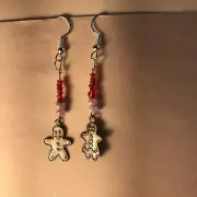 Ginger Bread man and women ear rings