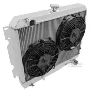 Dodge Challenger Radiator,Aluminum 4 Row Champion,2-10" Fans & Relay Kit