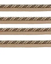 Piping Cord 8mm 2 Tone Twist on Tape - Gold / Green. Price is for 1 metre.