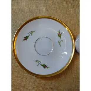 19世紀 德國Meissen 麥森瓷器 古董手繪杯盤組（有瑕疵）