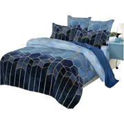 Hexagon Pattern Set With Quilt Cover Pillowcases Quilt Covers