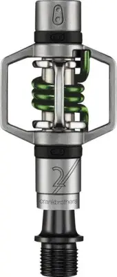 Crank Brothers Egg Beater 2 Dual Sided Clipless Pedals 9/16" Aluminum Body Green