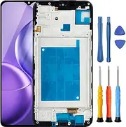 Foufinin for Samsung Galaxy A15 Screen Replacement for Samsung A15 4G / 5G Screen Replacement with Frame A156u A156e A156w S156dl S156vl LCD Display Touch Digitizer Assembly with Tools Black