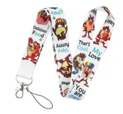 Looney Tunes Tasmanian Devil Taz Themed Id Holder Lanyard Keychain