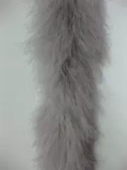 Grey Marabou Feather Boa 6ft Sold by Piece