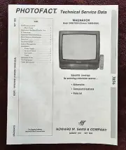 Sams Photofact 3856 Service Manual for Magnavox TV Model 19PR17C521