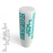 ILLINIUM FLUX TEAL PAINTED WHITE ELEPHANT DRIFT MANUAL SHIFT KNOB 10X1.5 K69