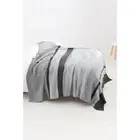 Gender Neutral Childs Kids Room Throw Blanket / Rug: charcoal, black, light grey