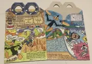 1993 McDonalds Happy Meal Box Looney Tunes Quack Up Car Upside-Down World