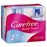 Carefree Liners Barely There Unscented 42 Pack