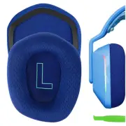 Geekria Mesh Fabric Replacement Ear Pads for Logitech G733 Headphones (Blue)