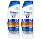 2 Head & Shoulders Shampoo + Conditioner Bourbon 2 in 1 Anti-Dandruff 12.5 NEW