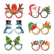 Christmas Themed Paper Eyeglasses Christmas Themed Eyewear for Party Decorations