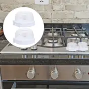 2 PCS Stove Knob Cover Transparent Cooker Oven Child Safety Guard Switch Cover