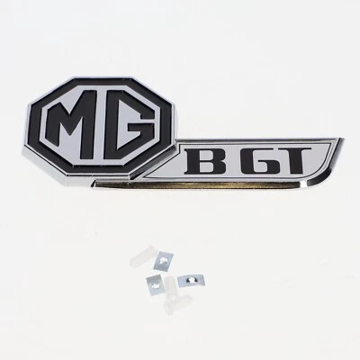 MG MGB GT Tail Gate / Boot Badge (Black/Silver) HZA5024