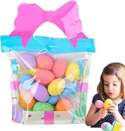 Easter Foam Eggs - Easter Egg Decorations | 18X Small Speckled Eggs Decor, Festival Celebration Supplies Colorful Toys fors Basket Fillers Craft Projects Springtime Party Favors