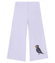 [Mini Rodini] Mini Rodini Birds cotton-blend jersey flared pants Y 10/11 purple