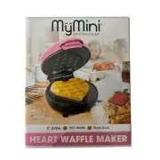 Nostalgia MyMini Heart Waffle Maker Pink