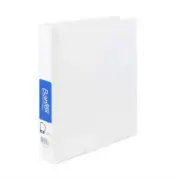 Bantex A5 2D-Ring insert Binder 25mm White Clear Horizontal Pocket inside
