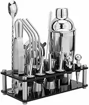 Cocktail Shaker Set Maker Mixer Martini Spirits Bar Strainer Bartender Stand Kit