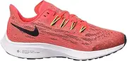 [Nike] Unisex Kid's Air Zoom Pegasus 36 (GS) Running Shoe, Laser Crimson/Black-Bright Cactus-White